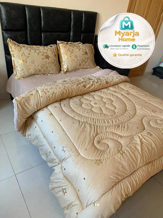 Parure de lit Élégance Dorée