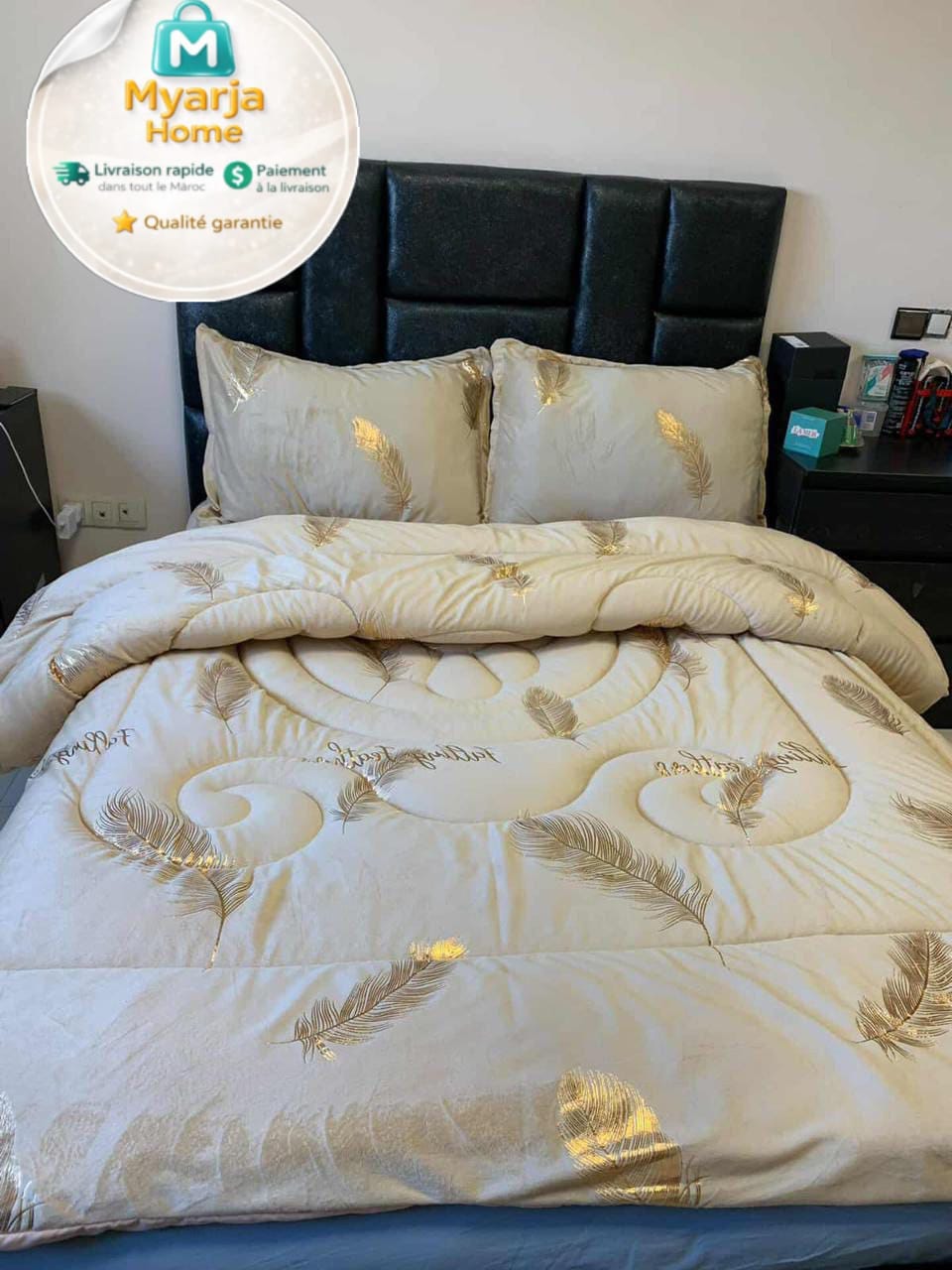 Parure de lit Élégance Dorée