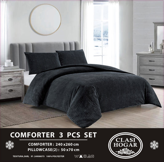 Ensemble Couette Velours Côtelé 3 Pièces – Élégance & Chaleur